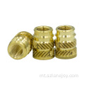 M6 Blind Insert Ġewż Plastic Insert Nut Brass